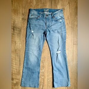 Wrangler Distressed Boot Cut Jeans - 30 x 30